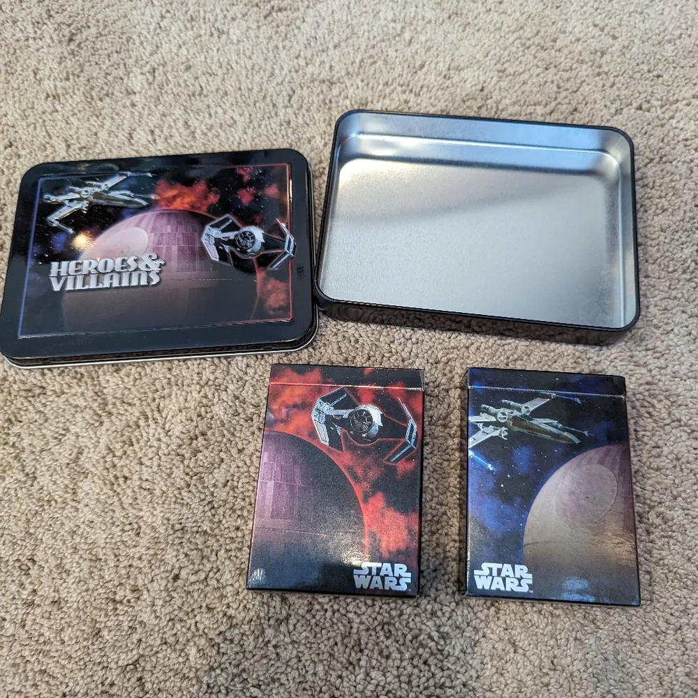 Star Wars Heroes & Villains Playing Cards 2 Sets New - Picture 4 of 5